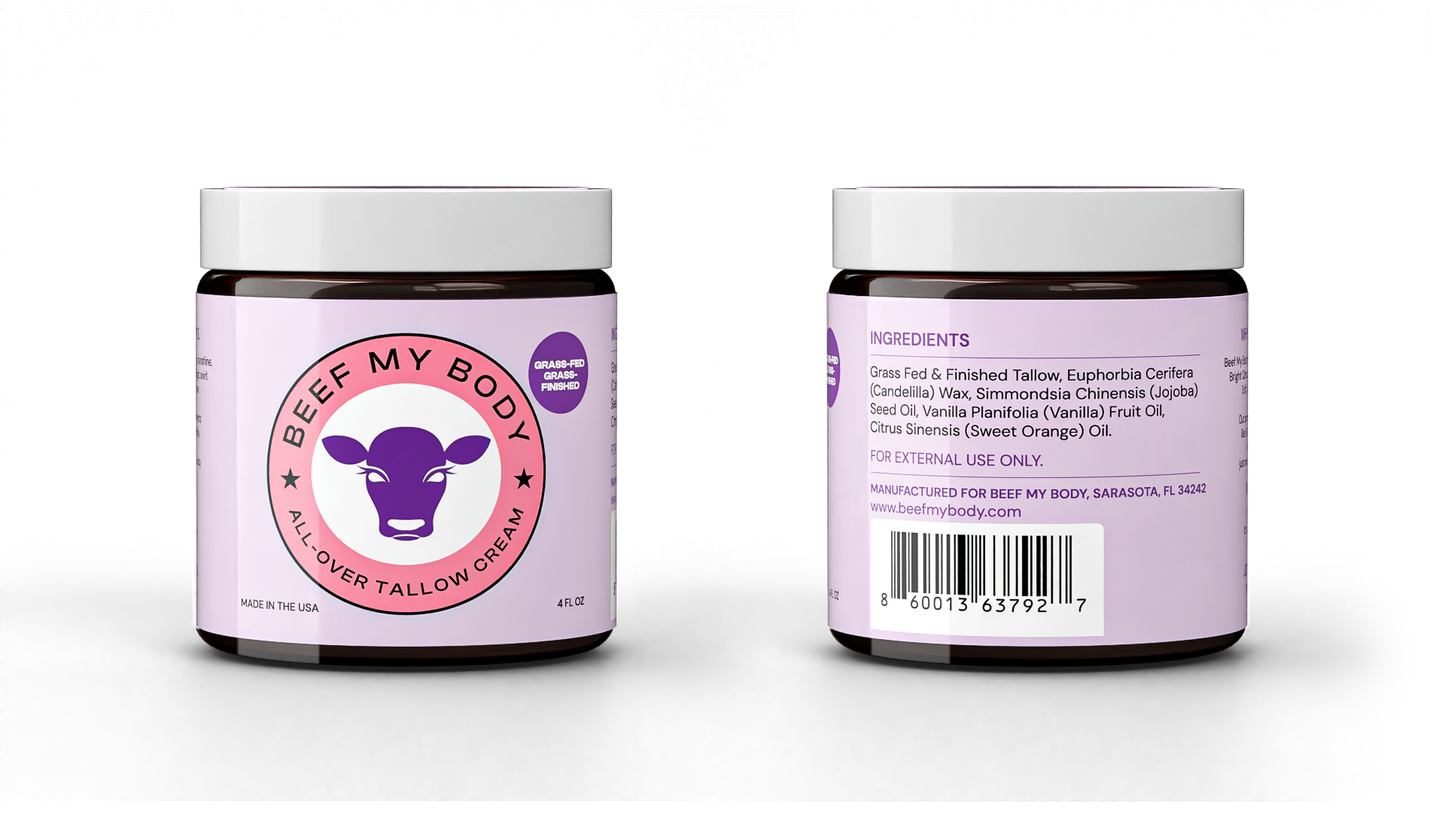 Beef Tallow Body & Face Cream & Butter 2 Pack