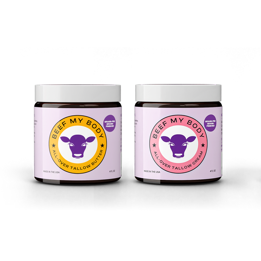Beef Tallow Body & Face Cream & Butter 2 Pack